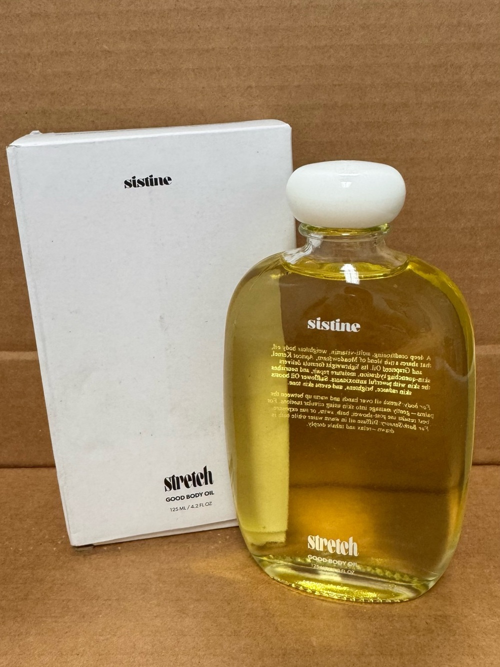 Sistine Stretch Good Body Oil - Yellow